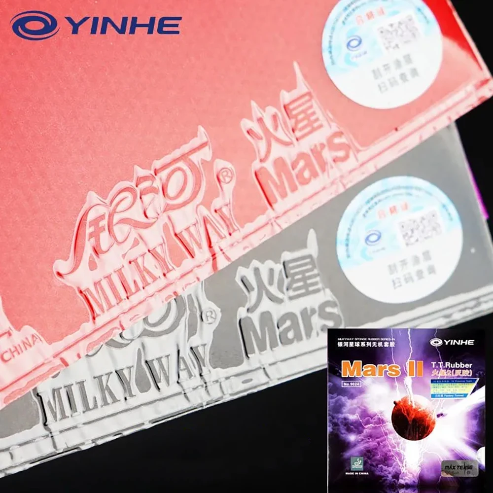 Professional YINHE MARS 2 Table Tennis Rubber Original Pimples-in Style Quick Attack Ping Pong Rubber