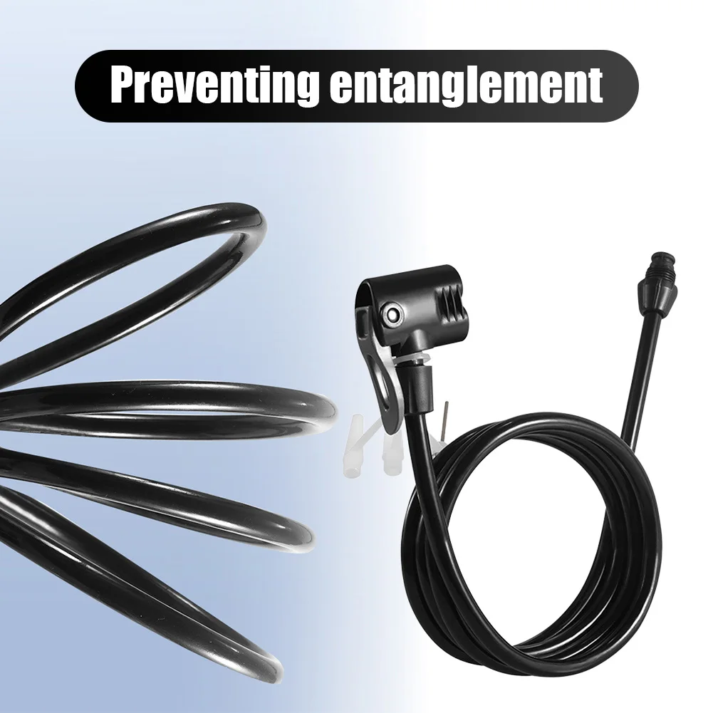 125 سنتيمتر 10 قطعة دراجة مضخة هواء تمديد أنبوب مقاومة للحرارة دراجة نافخة أنبوب دراجة خرطوم المضخة ل الولايات المتحدة/المملكة المتحدة/الصمامات الفرنسية #3