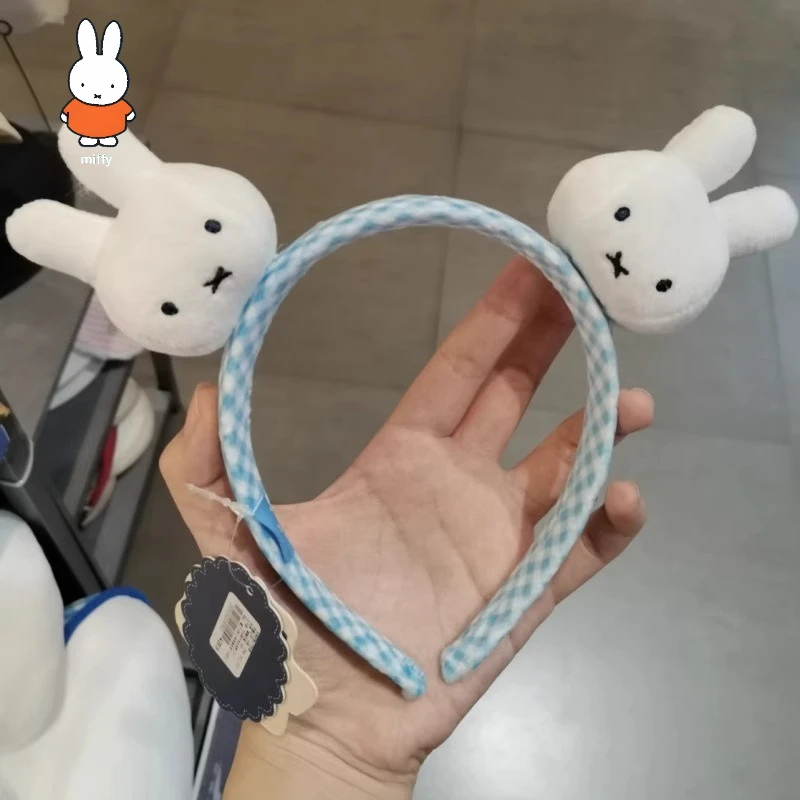 

Повязка на голову Miffy Rabbit, такая же милая повязка на голову в виде крутых и модных игрушек, головные уборы для макияжа с широкими краями для мытья лица