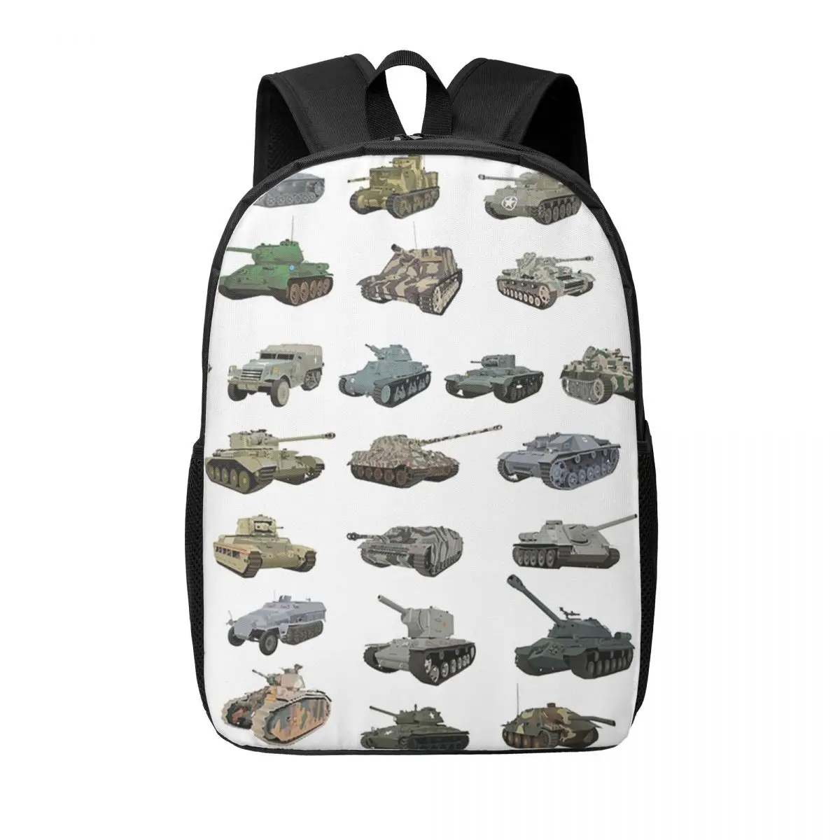 

Various WW2 Tanks Woman Backpacks Boys Girls Bookbag Fashion Students School Bags Portability Laptop Rucksack Shoulder Bag