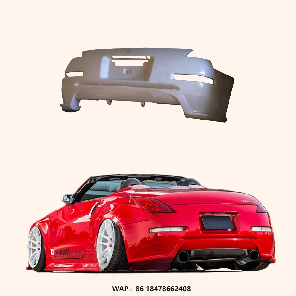 

Car Body Kit Rear Bumper Guard for Nissan Fairlady Z33 350Z DO Style Fiberglass Wide Body Rear Bumper With Lip