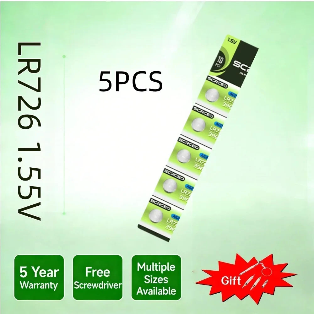 1.55V AG2 Alkaline Knoopcelbatterij LR726 397 396A SR726 SR726SW LR59 SR59 396 Knoopcelbatterij Voor Horloge Speelgoed Afstandsbediening Cel