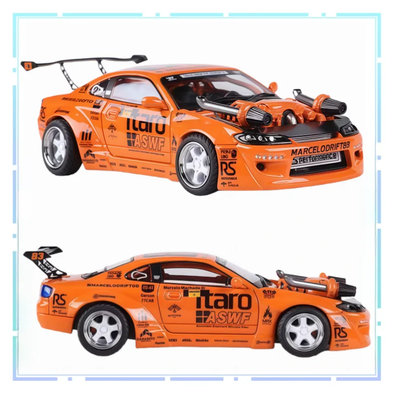 

YS 1:64 Nissan S15 4.0 V8 #83 Simulation Collection Vehicle Alloy Car Model Decorative Item Collection Decoration Gift Toys