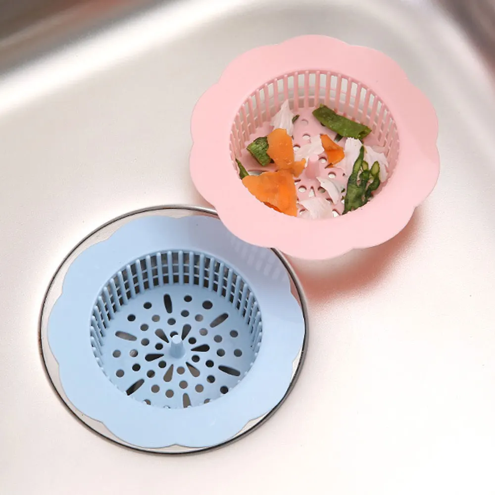 Shower Hair Filter Kitchen Floor Drain Sink Plug Dishwashing Basin Anti-clogging Net Sewer Outlet Cover For Bathroom Accessories