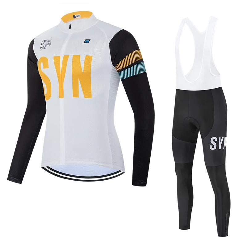 Winter Clothing Men Sale - SYN Men's Bicycle Set Autumn/Winter Long
