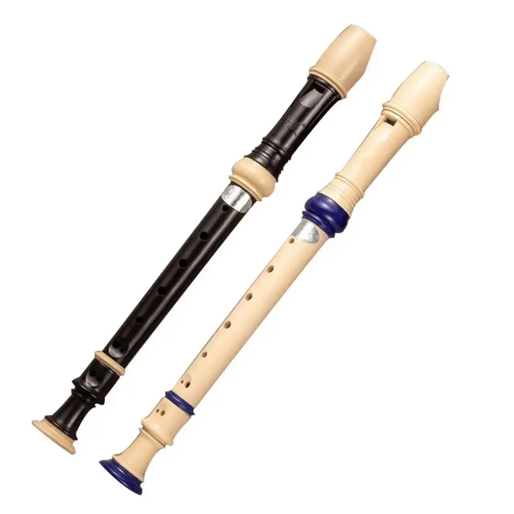 Grabadora Soprano fácil de ajustar, dedo barroco, clarinete de ocho agujeros no tóxico, flauta Vertical ABS de calidad alimentaria Natural
