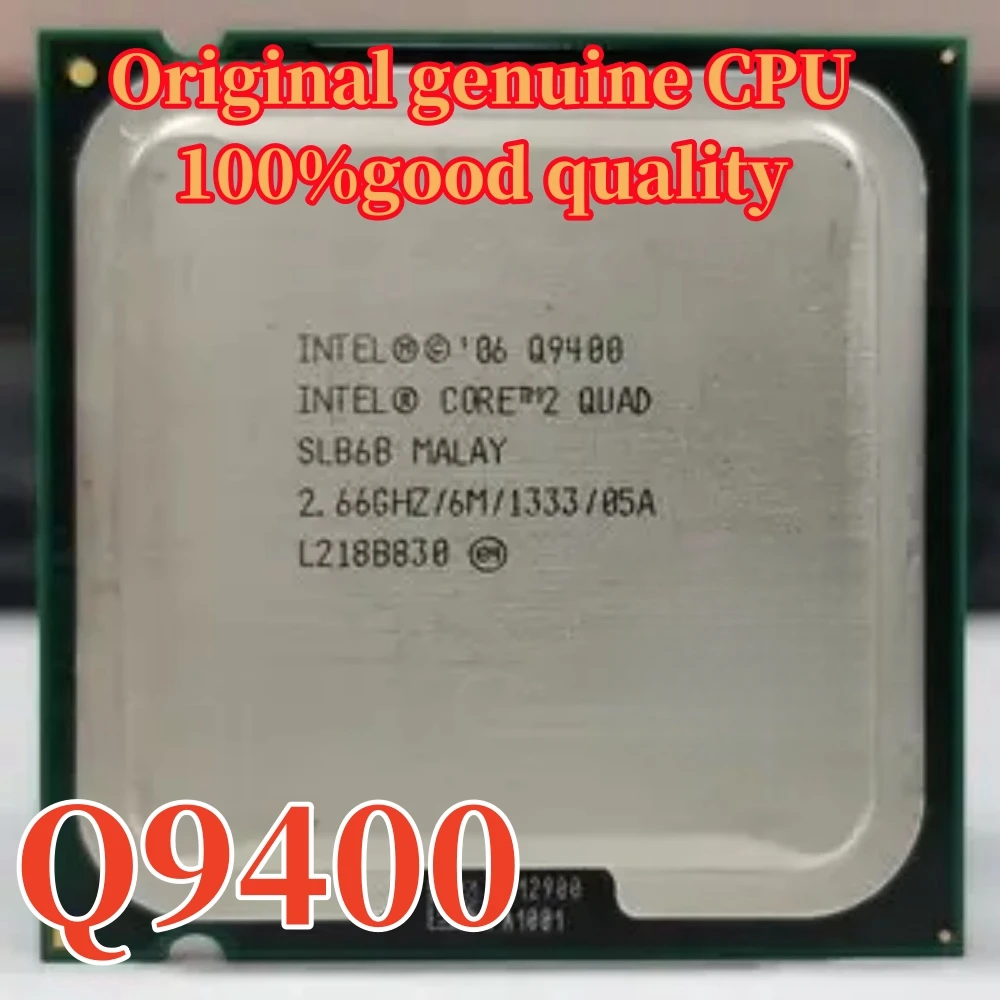 Original Intel Core 2 Quad Q9400 CPU Processor (6M, 2.66GHz, 1333MHz) LGA775 CPU Desktop Free shipping delivery within 1 day