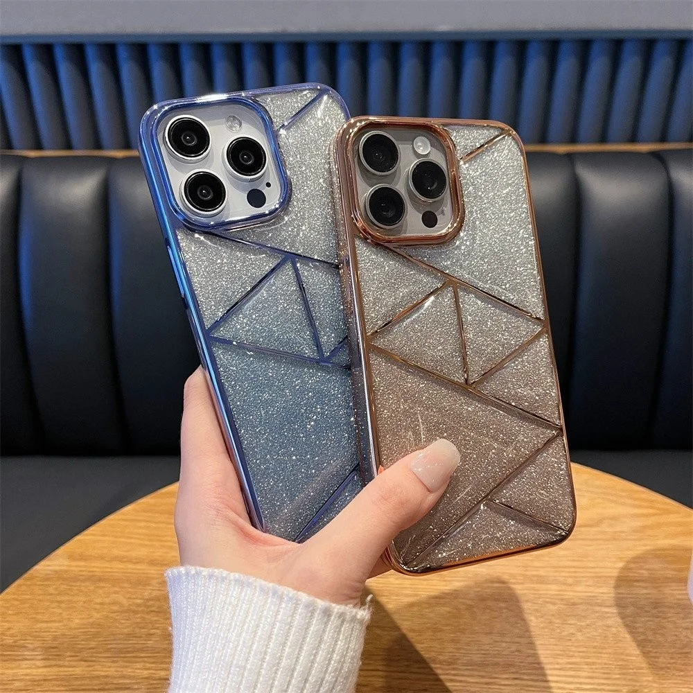 

Soft silicone cloud gradient glitter for iPhone 14 13 12 11 15Promax phone case Apple 14/15/12 all-inclusive phone case