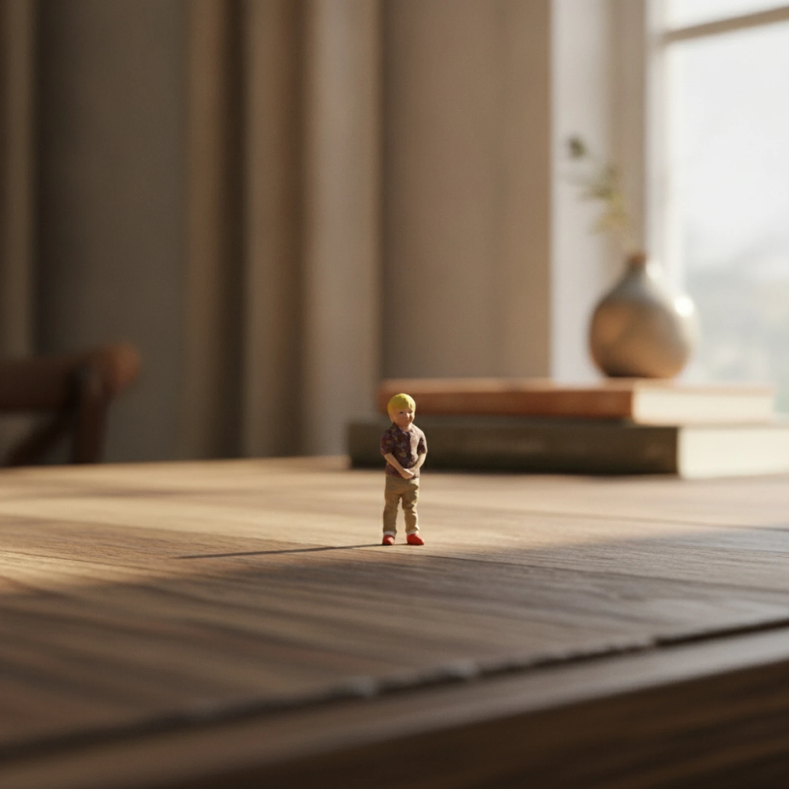 Boy Figurine Micro Miniature Boy Miniature Person Detailed Model Person Realistic for Collectors, Tabletop Display
