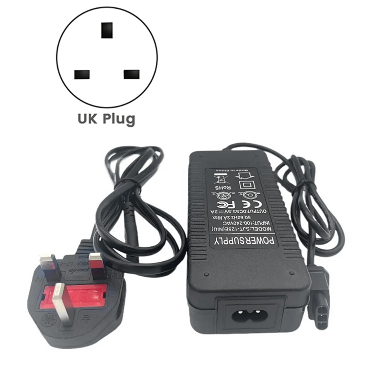 Electric Scooter Power Adapter for NIU KQi 2/ KQi 3 Scooter Charger 53.5V 2A Lithium Battery Charger UK Plug