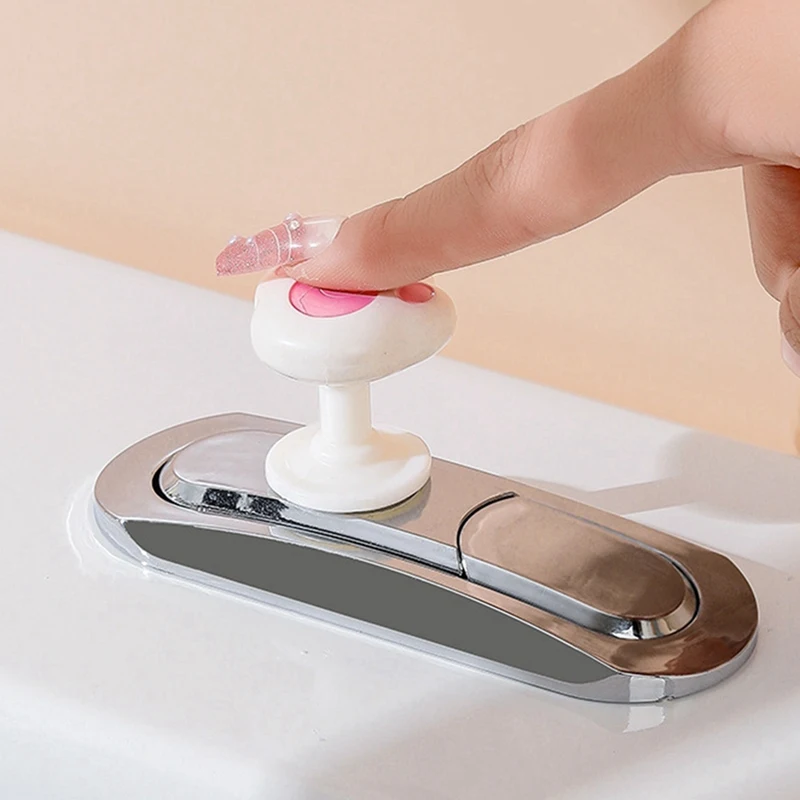 ABAE-Cat Claw Toilet Button Push, Long Nail Toilet Flushing Assistant, Easy To Install