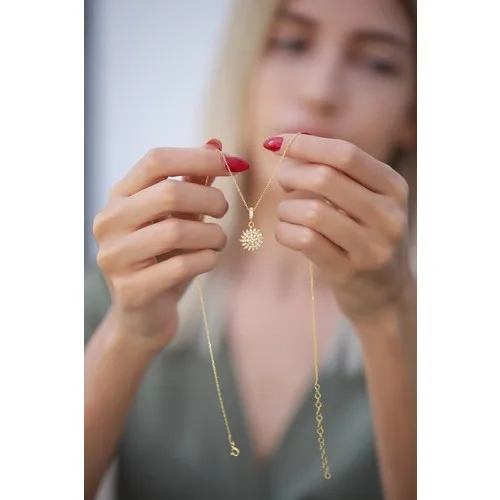 Позолоченное серебряное ожерелье