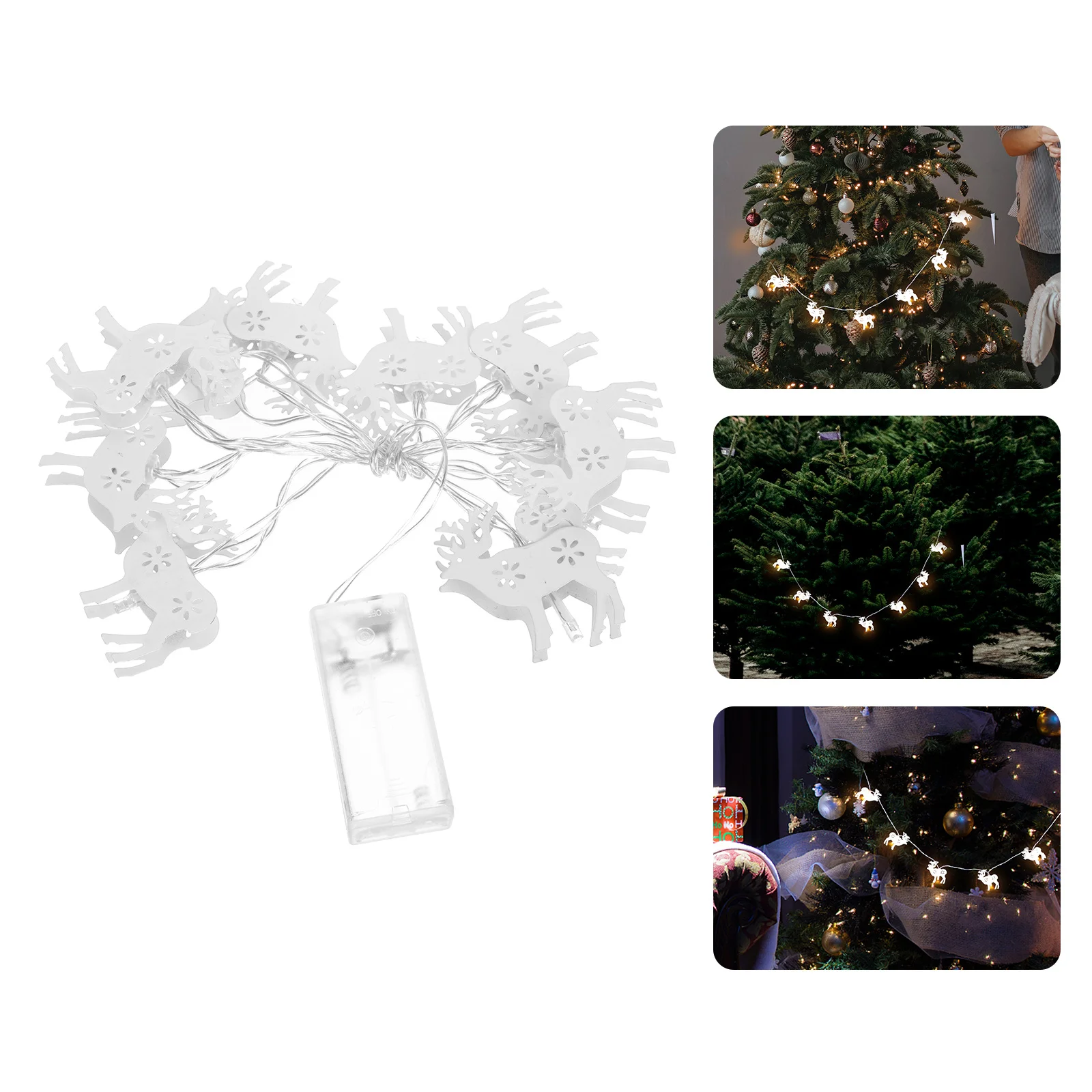 1 قطعة إِلْكَة عيد الميلاد LED سلسلة ضوء ديكور عيد الميلاد الأيائل ضوء مهرجان مصباح المشهد جو دافئ عيد الميلاد نمط مصباح