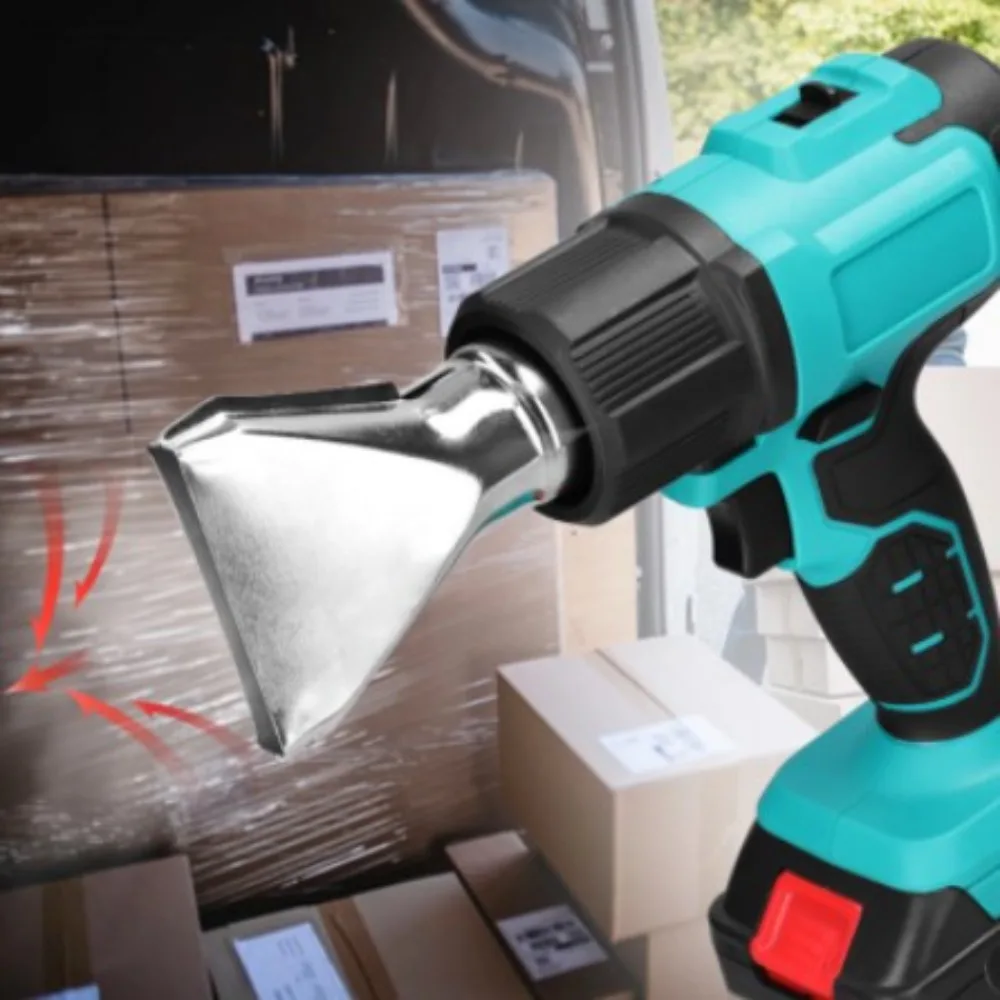 Cordless Hot Air Gun Industrial Home Handheld Electric Heat Gun for Makita 18V Battery Temperatures Adjustable with 3 Nozzles