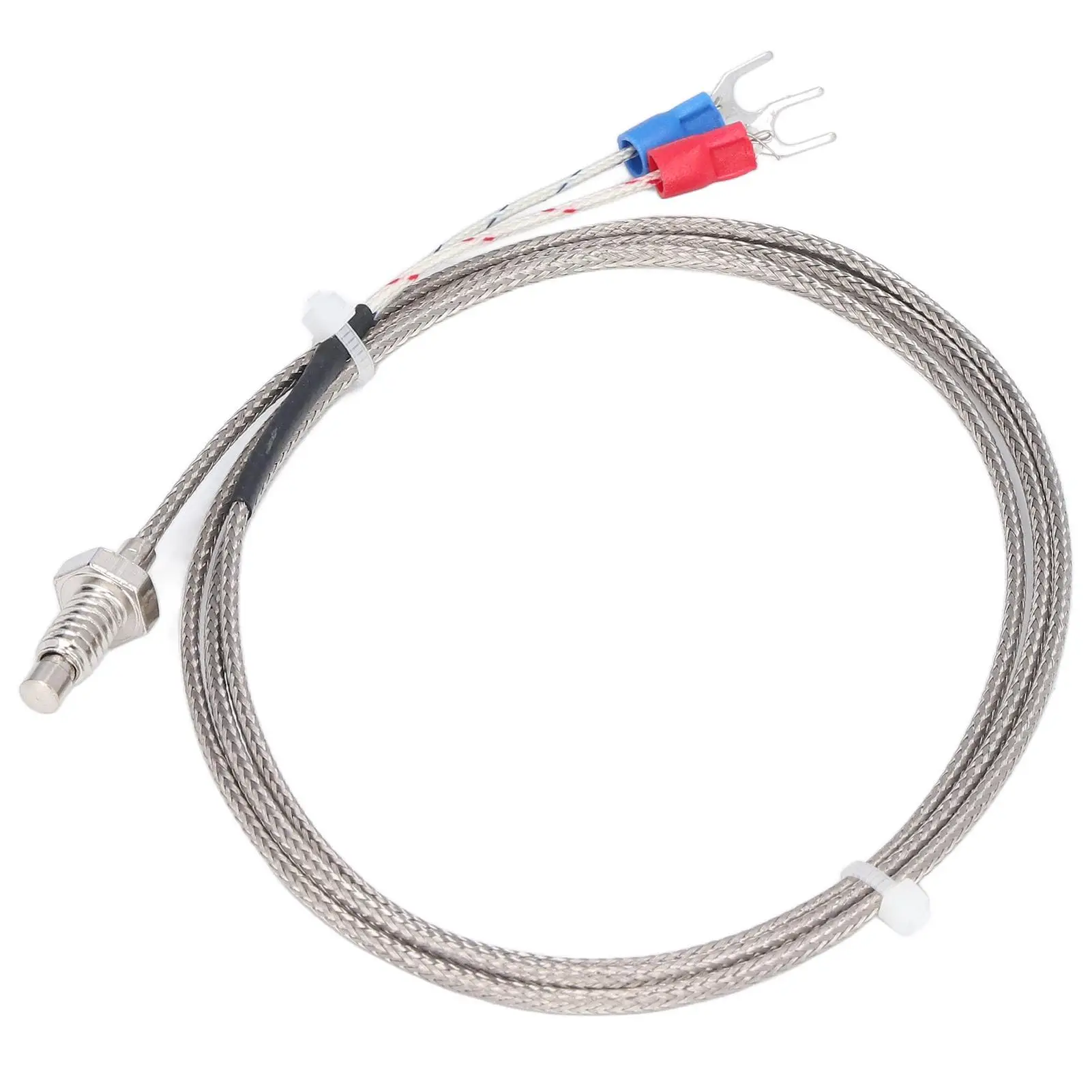 

K Type Thermocouple M6 Screw Temperature Sensor Probe 1m Wire - 0-400℃ Heat Measurement