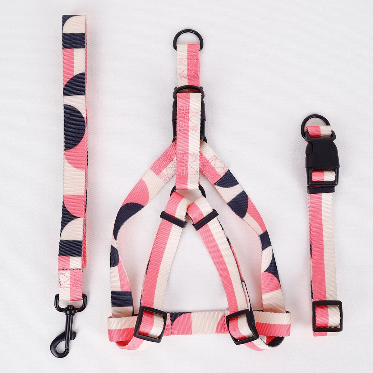 1PC Fashionable Pet Chest Harness, Dog Leash For Walking Outside, Anti-breakaway Dog Collar, Three-piece Set Of Dog Tract