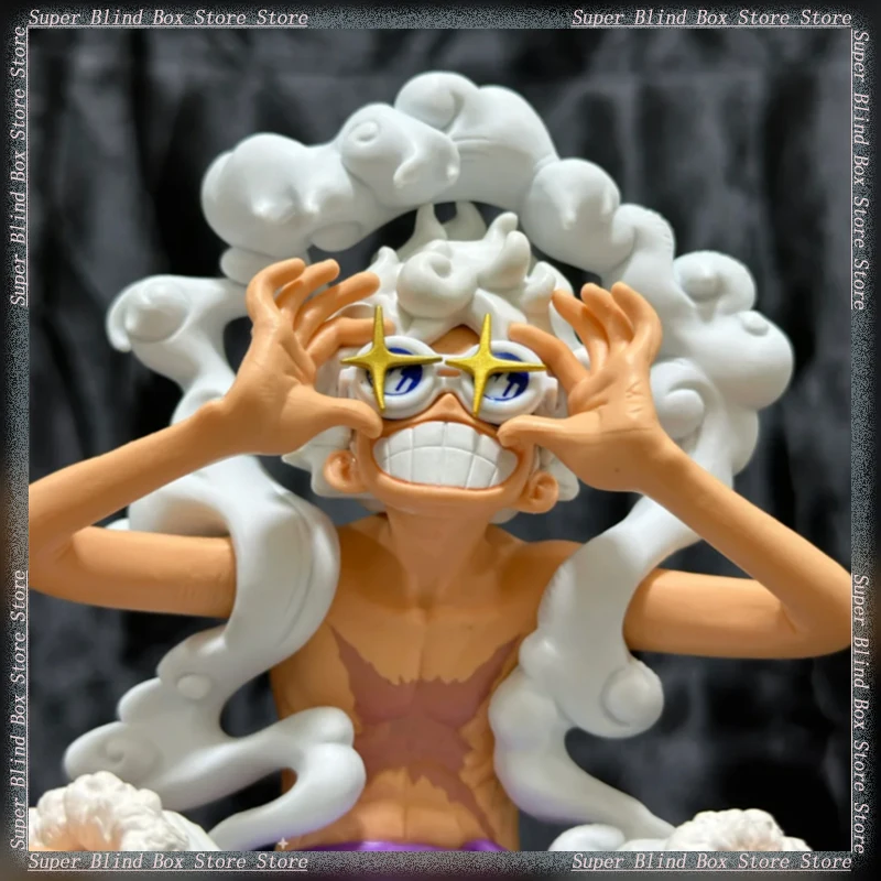 Fábrica de gafas Bandai Original, arte de una pieza, rey KOA, quinto engranaje, Luffy 2, figura de premio Nika, regalo coleccionable para decoración del hogar