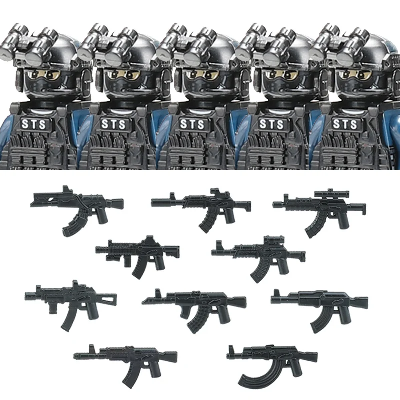 Militär Figuren Aufruf Polizei Soldat Bausteine Stadt Kommando Special Forces SWAT Waffen Weste Ziegel Kinder Spielzeug Geschenk