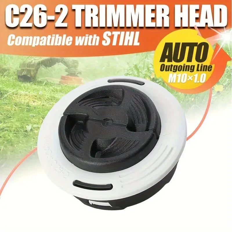 C26-2 Trimmer Head OE 4002 710 2169 Compatible Stihl FS55-FS250 Series Grass Cutter Replacement Head Lawn Care Accessories