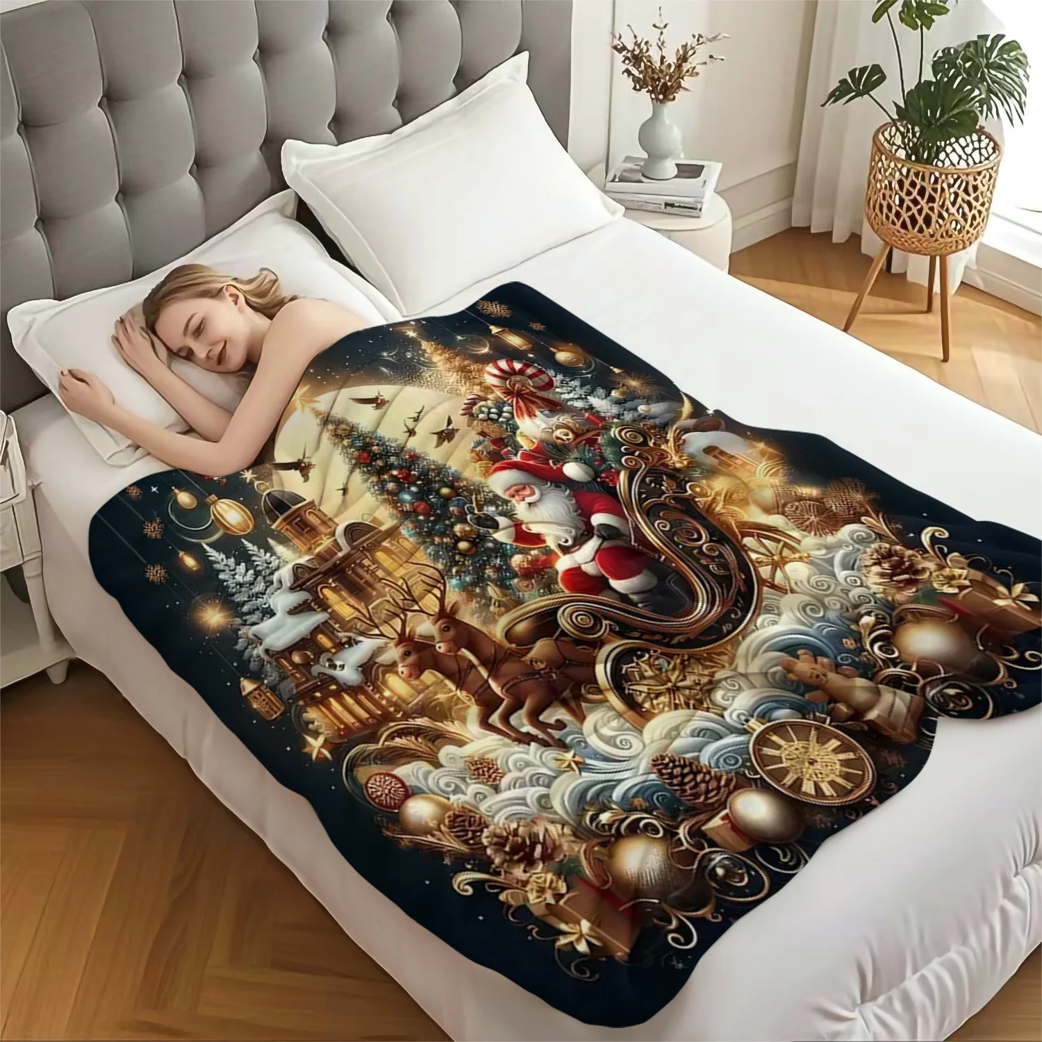 بطانية دافئة لعيد الميلاد، ديك - مراجعة Home Xmas Decor Ideas وسعره