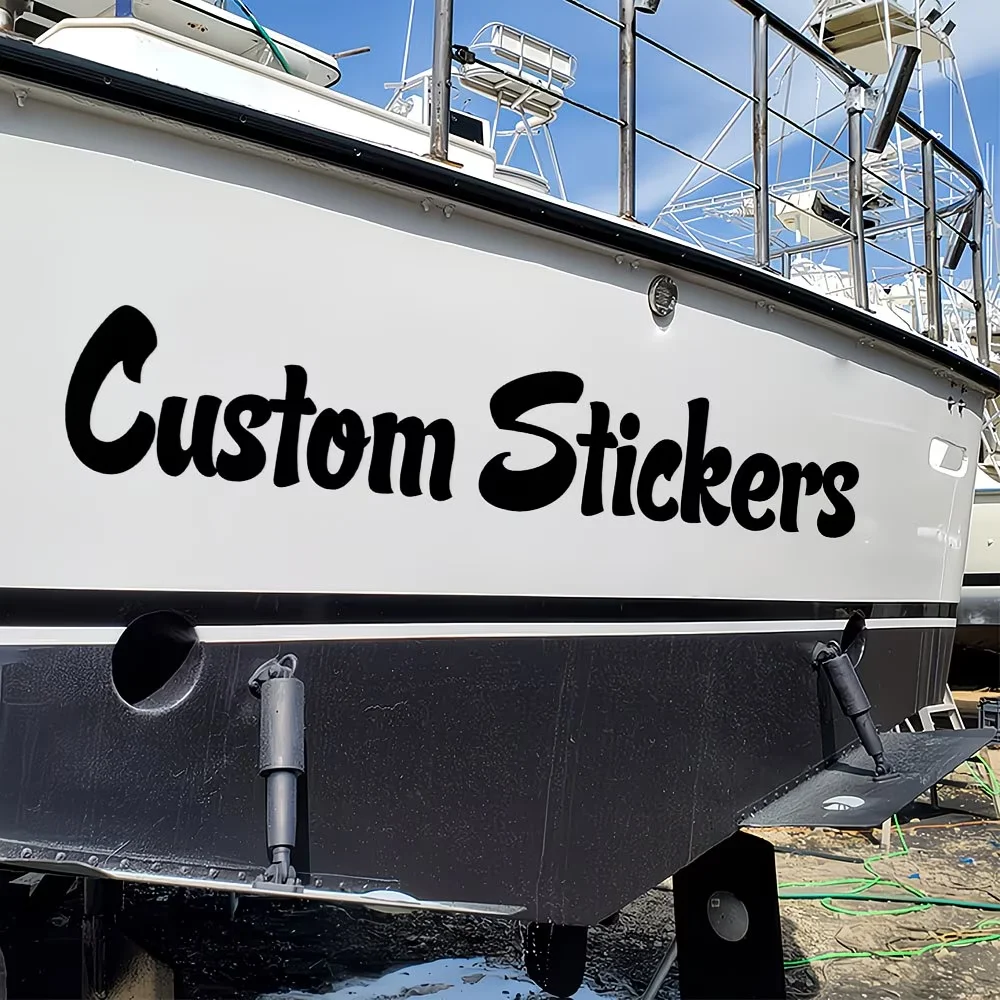 1PC Custom Handwritten Personalized Car Stickers Tuning Waterproof DIY Vehicle Window Windshield Boat Durable Vinyl Decals