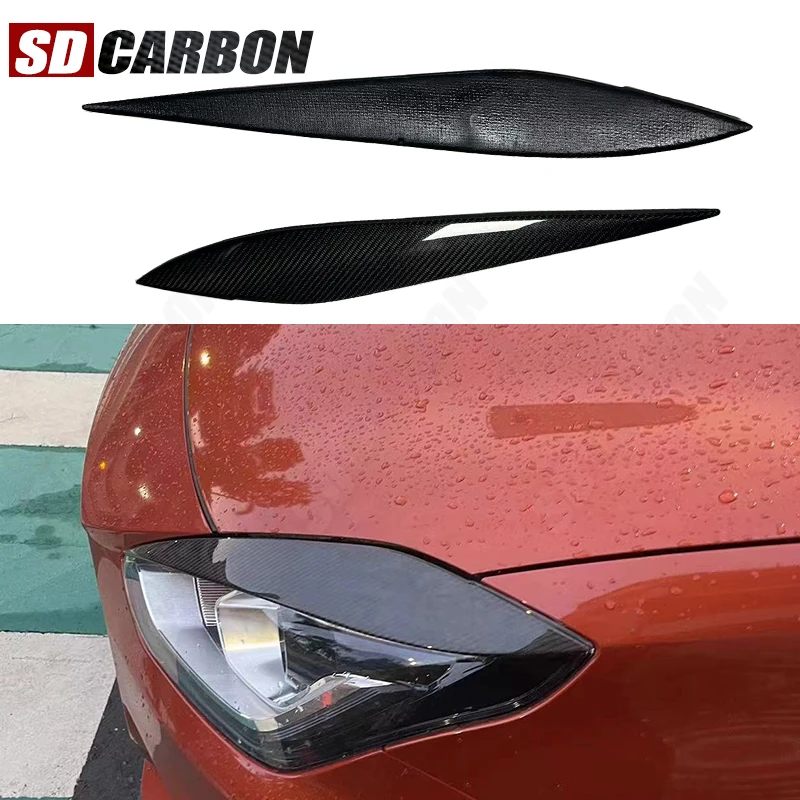 

For Suzuki Swift ZC33S 2018+ Custom Type 2PCS Carbon Fiber Eyebrow Headlight Header Sticker Cover Trim Fits Automotive Exterior