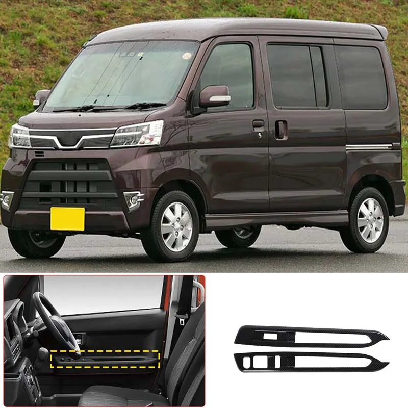 

Для Daihatsu Atrai Hijet Cargo 2022, кнопка окна передней двери, подъемная рамка, накладка, наклейка, автомобильный аксессуар, защитные декоративные чехлы