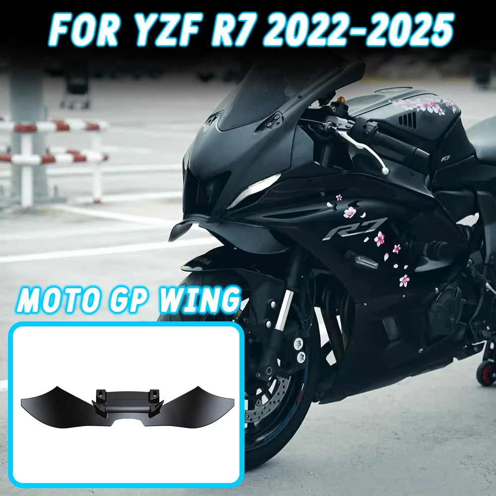 

For Yamaha YZF-R7 YZF R7 2022 2023 2024+ Motorcycle Fixed Wing Cover Aerodynamic Frame Wing Air Guide Spoiler Aileron R7 22-25