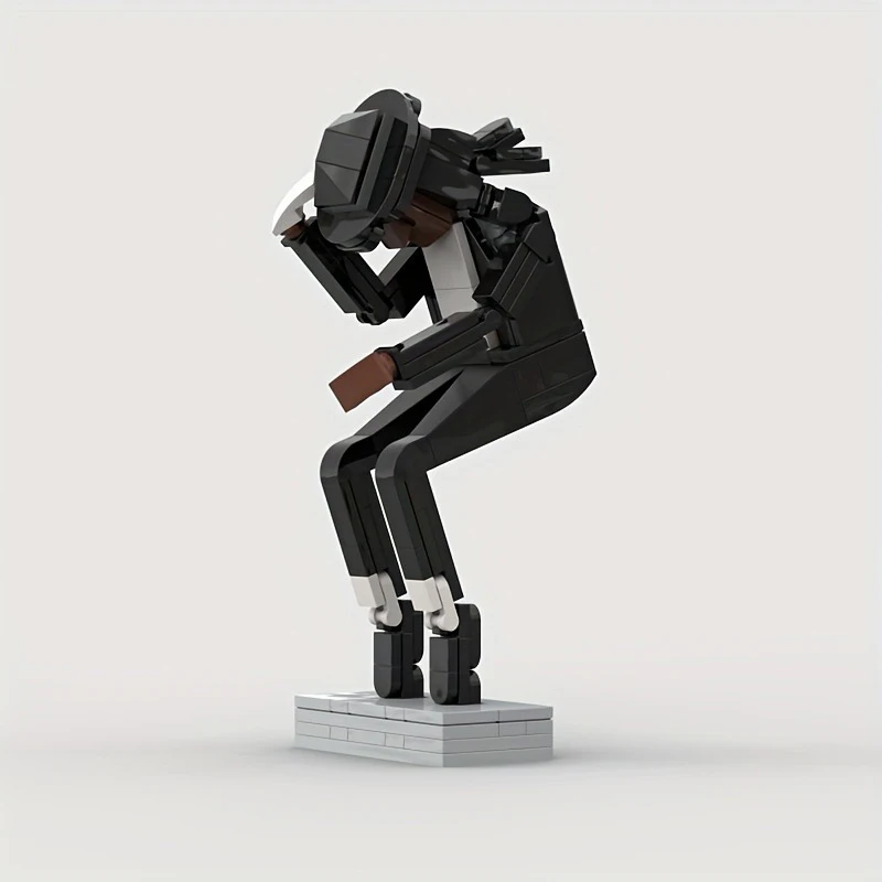 MOC Michael Jackson Building Blocks Set King of Pop Figure Model Space Step Building Block Assembly Toy Fan Gift For Decoration