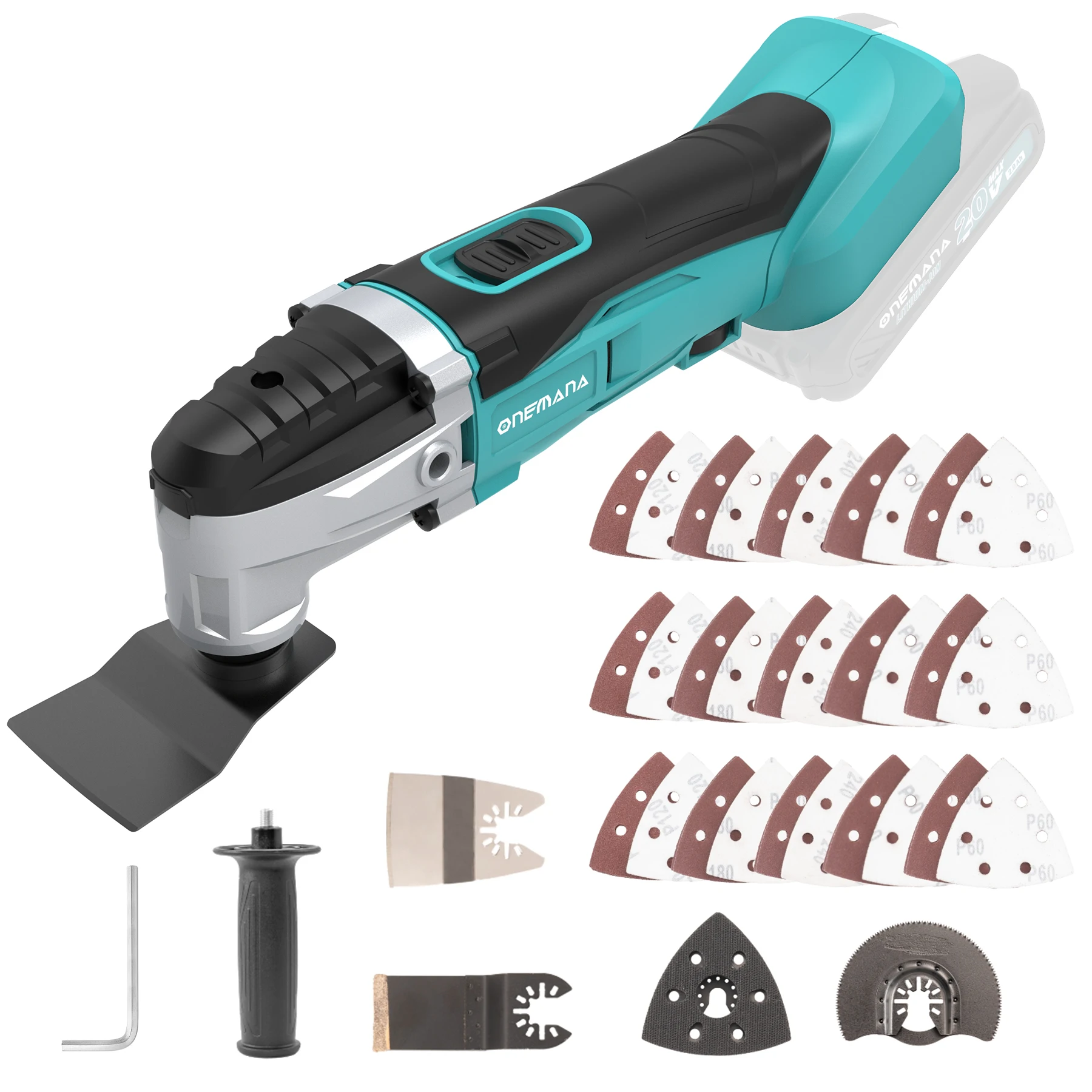 Grout Saw Removal - 18V Oscillating Multi-Tool, ONEMANA 18000RPM 6