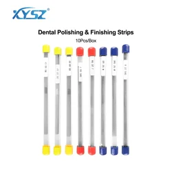 10Pcs Dental Diamond Polishing Strip Medium/Fine/Extra Fine Polisher for IPR System Autoclavable Strips Composite Polishing Tool