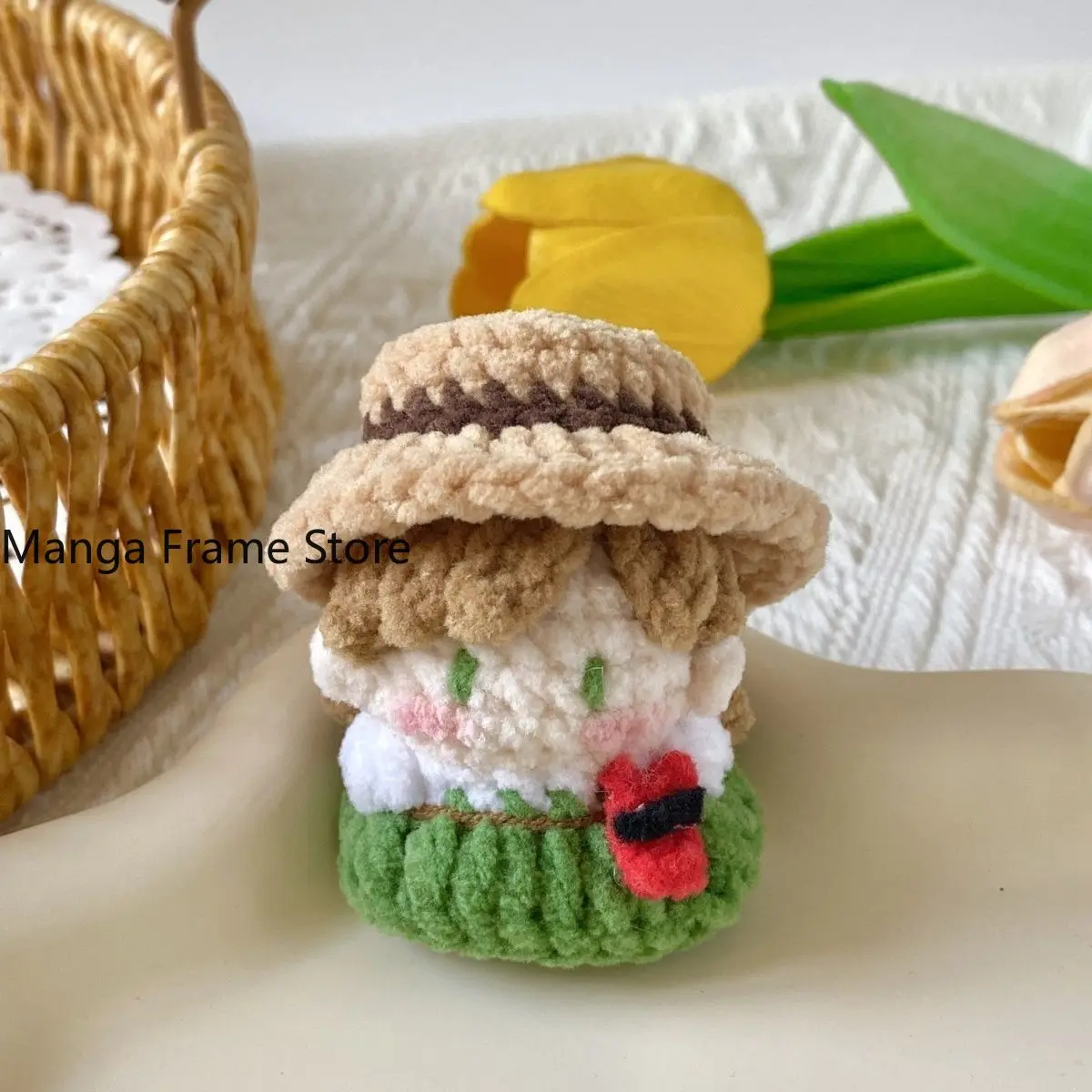Identity V Gardener Emma Woods Crocheted Soft Candy Keychain Charm Handmade Cute Anime Figures Toys Display Halloween Fans Gift - view 2