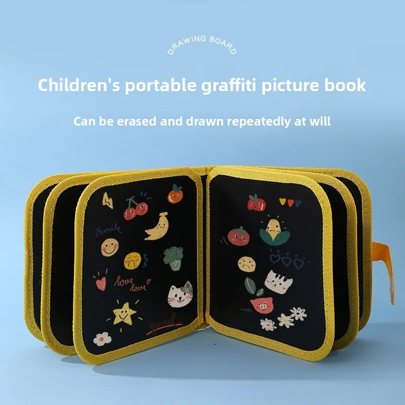 Drawing Board Graffiti Portable Small Blackboard Erasable Coloring Writing Board Preschool Enlightenment Puzzle Toy