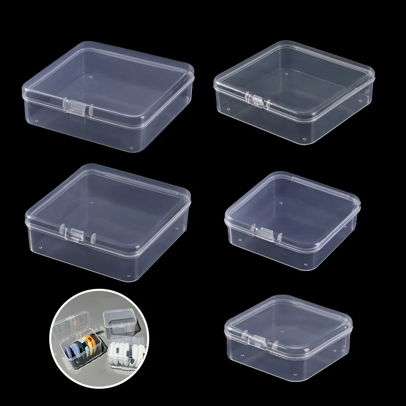 5Pcs Puff Case Box Protective Makeup Transparent Sponge Storage Empty Container Box Cosmetic Storage Box