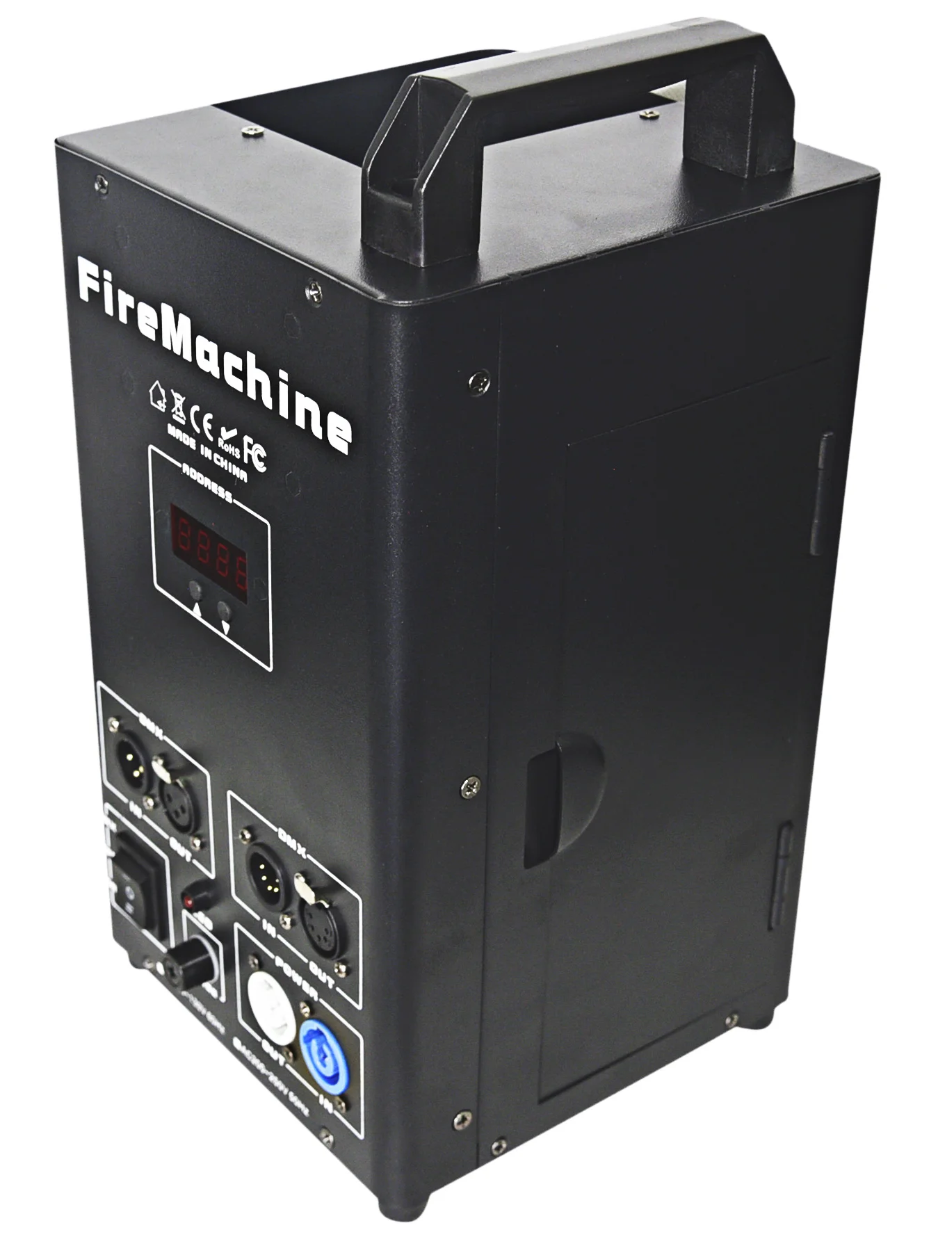 

180 Вт Новый одноголовый сценический барный станок DMX512 для запуска огня, уличная производительность, настоящая машина для огня