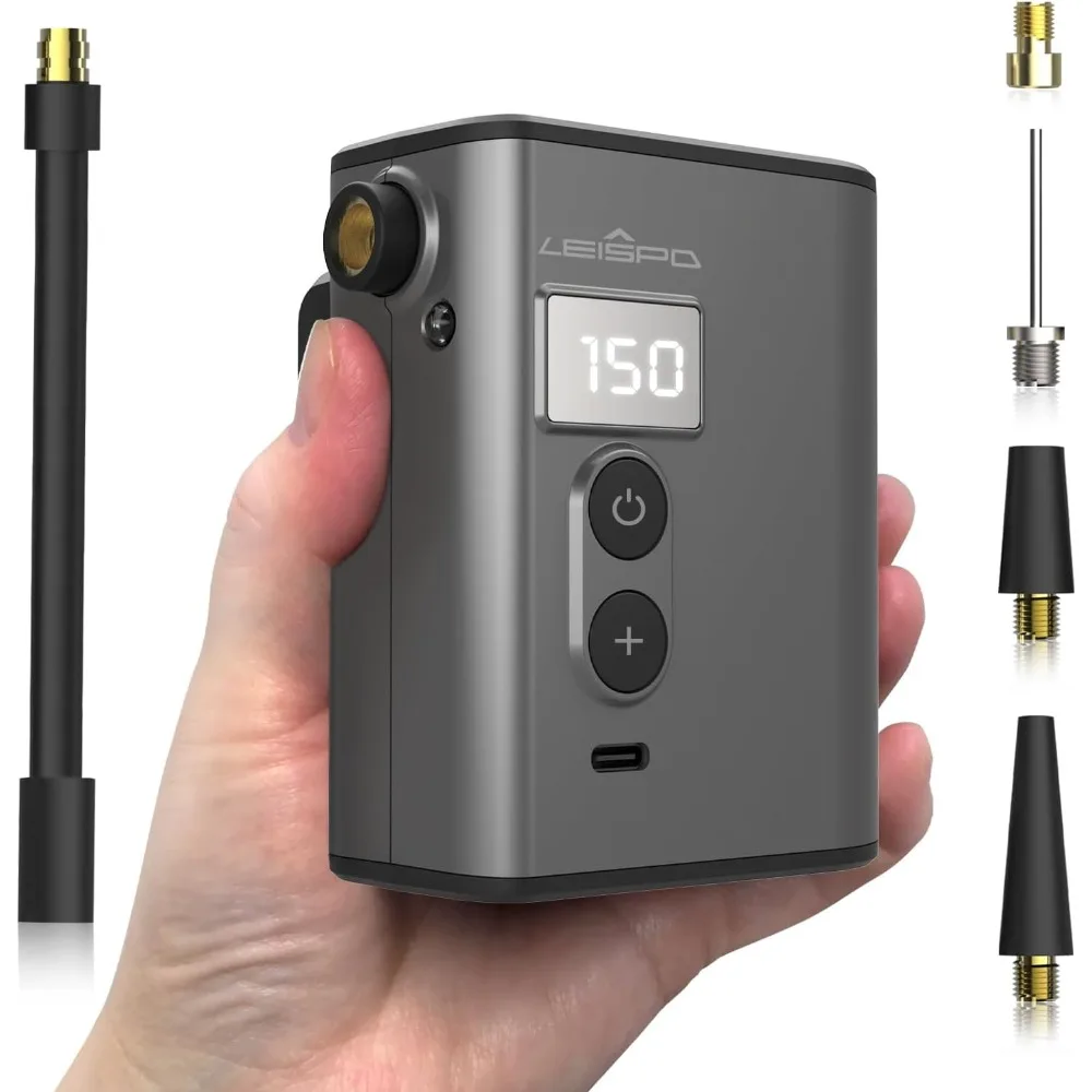 

Мини-велосипедный насос tmp1, электрический воздушный насос 150 фунтов на квадратный дюйм с манометром, велосипедный насос с быстрым надуванием, клапан presta и schrader, портативный воздушный насос