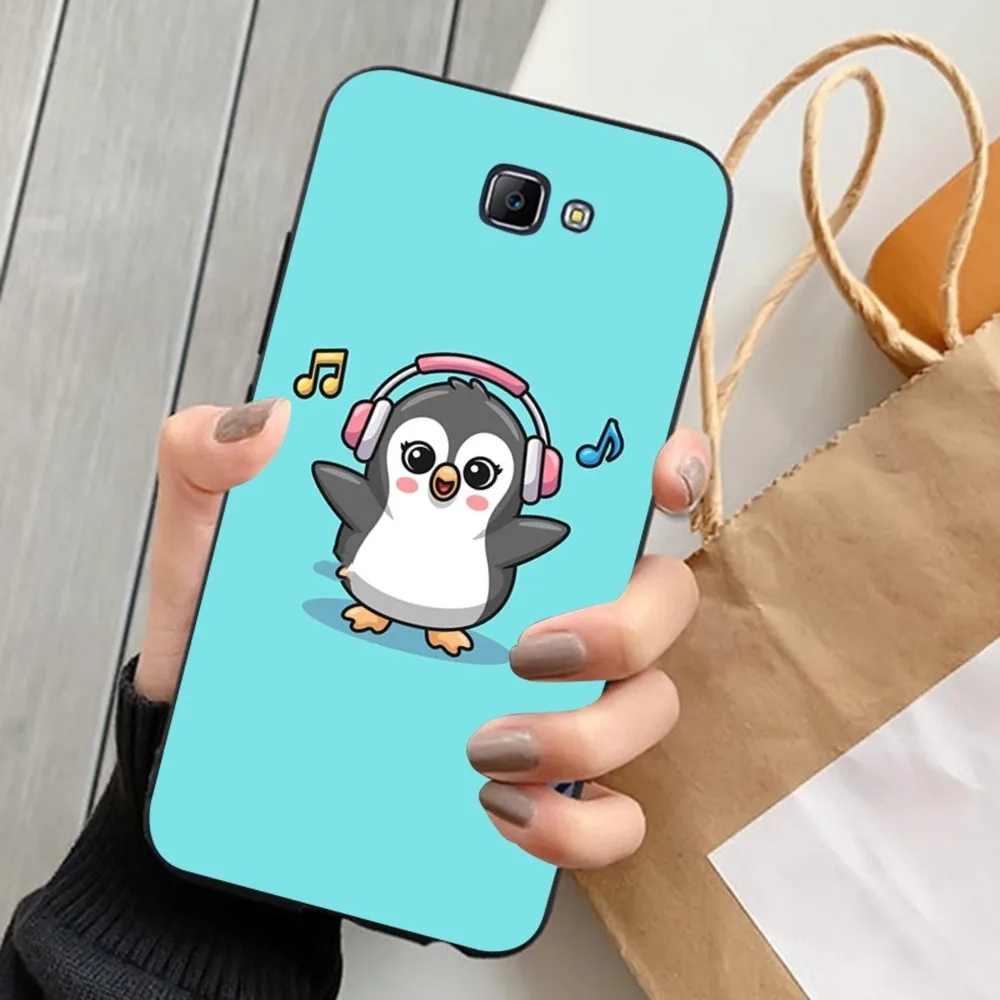 Custodia per telefono cartoon pinguino kawaii per Samsung J 7 plus 7core J7 neo J6 plus prime J6 J4 J5 Cover mobile