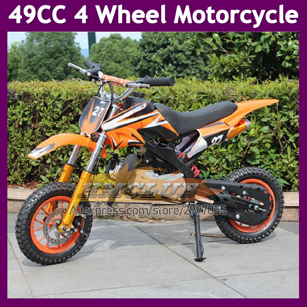 2-Stroke 49 50CC Dirt Bike ATV Off-road Superbike Mountain Race Gasoline Small Buggy Moto Bikes Racing Autocycle Mini Motorcycle