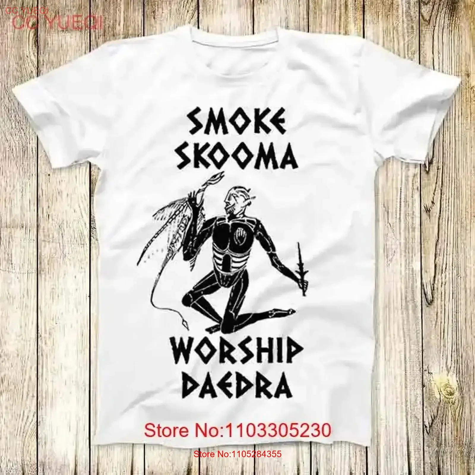 Smoke Skooma Worship Daedra Gamer T Shirt Meme Top 4746 vintage Washed Stretched fashion Soft streetwear Stylish graphic