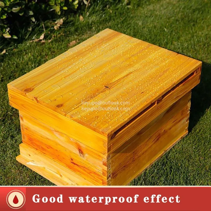 Fir seven-frame beehives Beeswax coated treatment Standard honeycomb frame