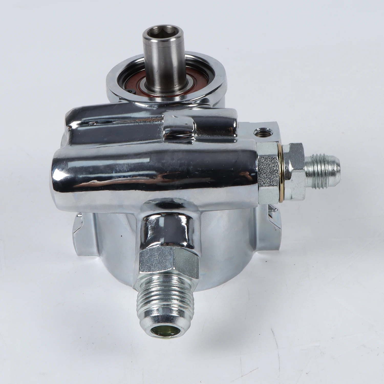 DPGKITS 1PC 1200 PSI CW Driven Remote Power Steering Pump Chrome For Chevy GM 1980-2001 Saginaw TC Type 2 Car Accessories