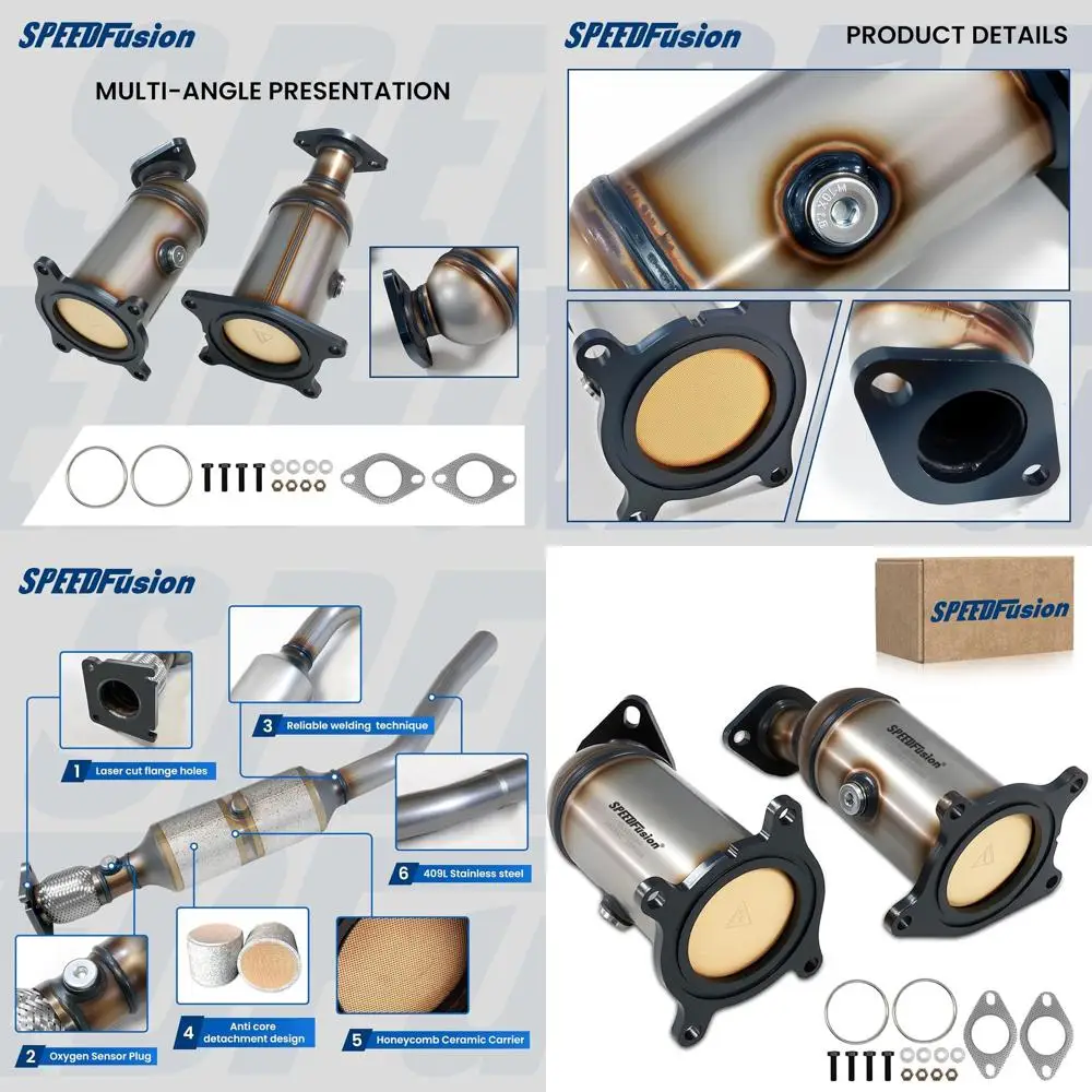 

Front & Rear Catalytic Converter Fit for 2007 2008 2009 2010 Ford Taurus/Edge/Flex/Fusion, 2007-2010 Lincoln MKS/MKX/MKZ, 2008-2