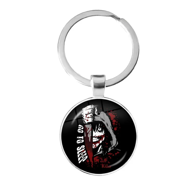 Porte-clés pendentif bler and Gasoline The Killer, Creepypasta, pâtes effrayantes, bijoux porte-clés en verre, mode ci Toby, nouveau style, 2021