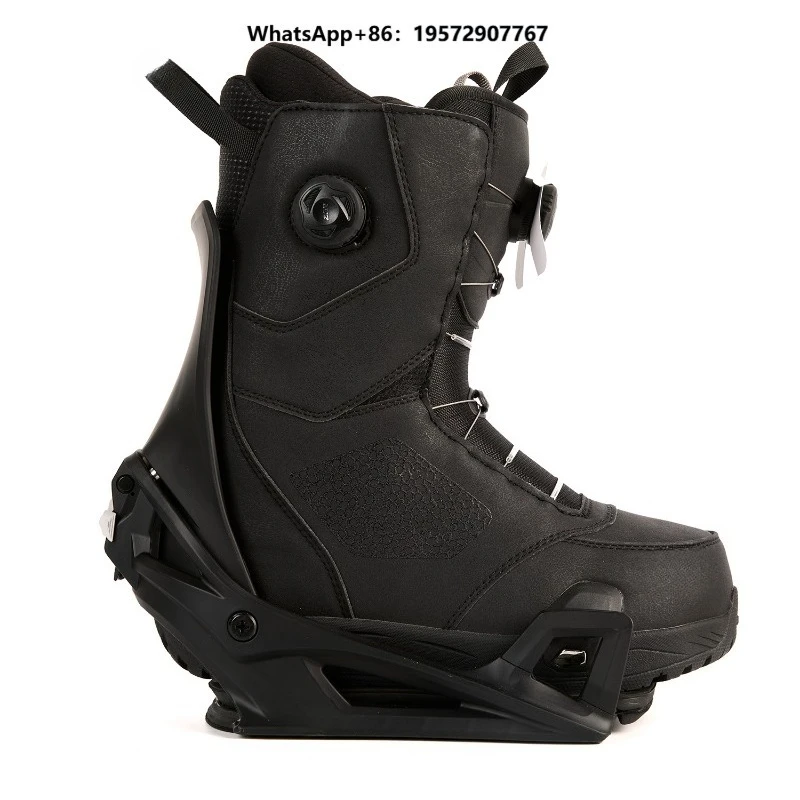 Snowboard Black Bindings and Black Boots Set/Package
