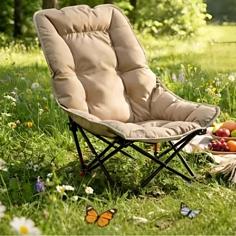 

Bag Lightweight Camping Chair Beach Gear Foldable Camping Chair Outdoor High Backrest Cadeira De Acampamento Outdoor Furniture