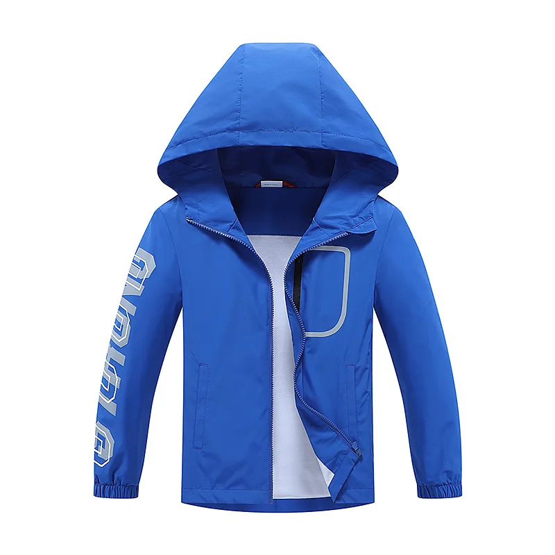 

Boys Outdoor Waterproof Jackets Lightweight Kids Breathable Windbreaker Coat For Children's 3-12 Years Clothes CC285