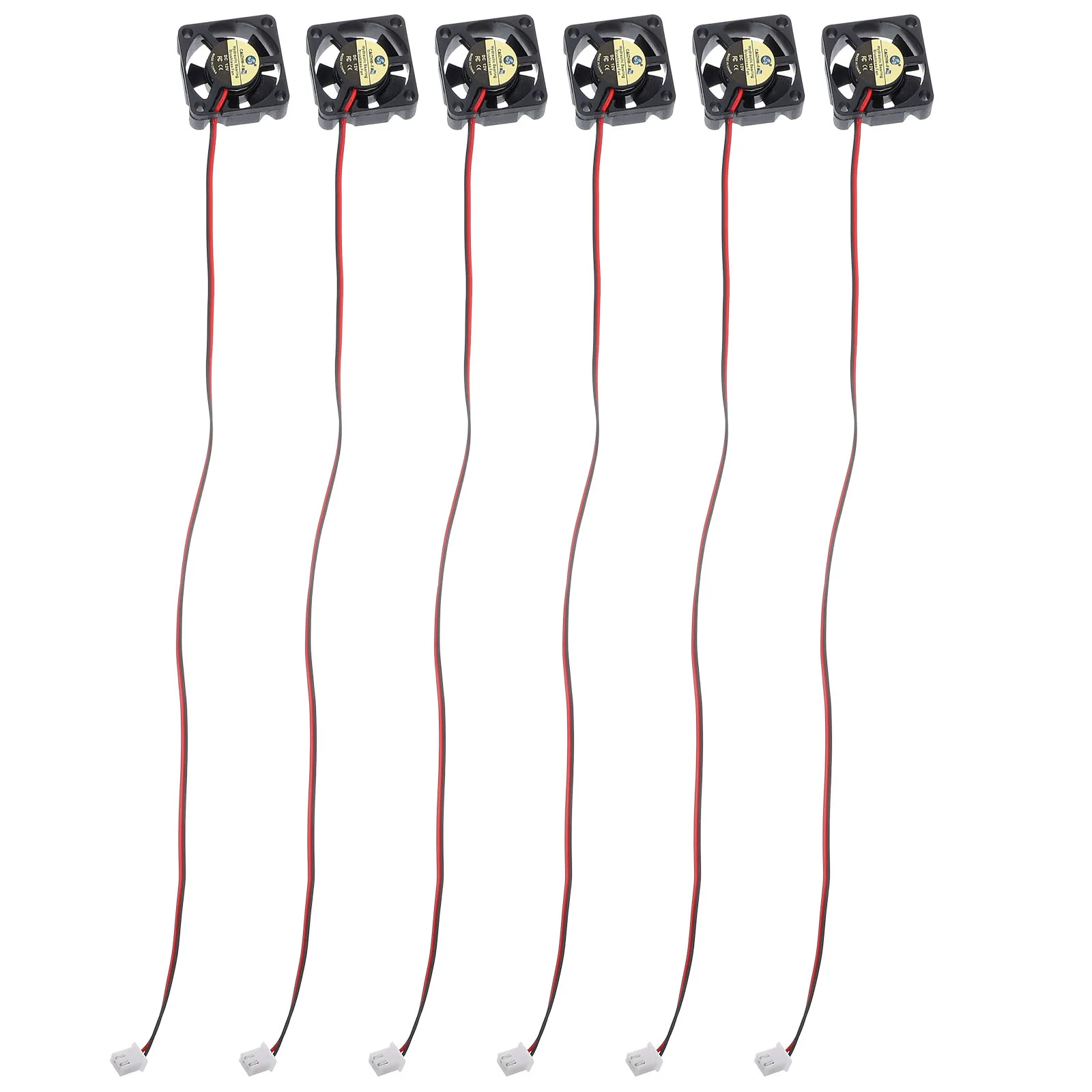 

6 Pcs Car Projector Quite Cooling Fan Printer Accessory Mini Blower Dc 12v 3d VCR