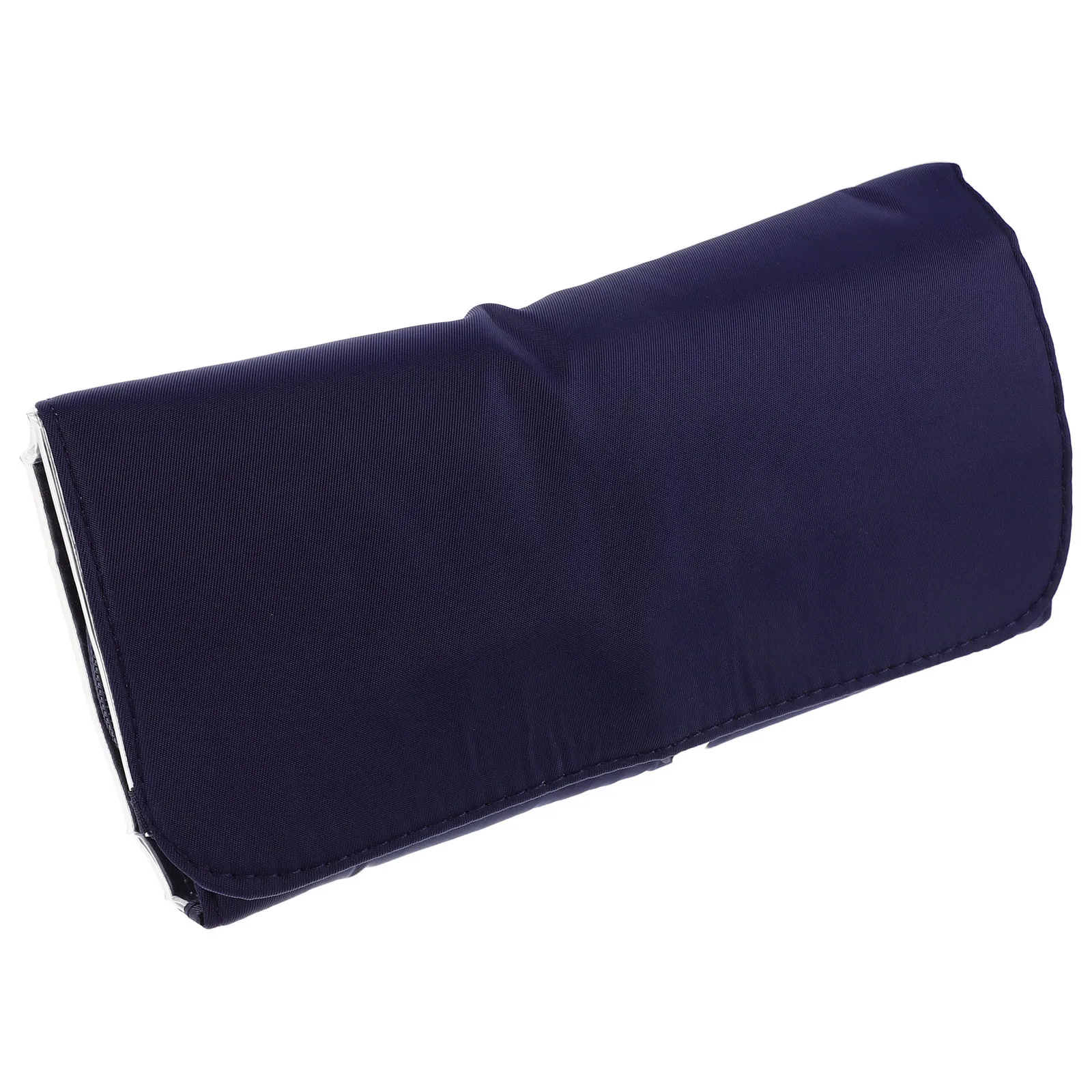 

Portable Foldable Makeup Brush Holder Bag Dark Blue Travel Makeup Organizer Storage Case Jewelry Pencil Holder