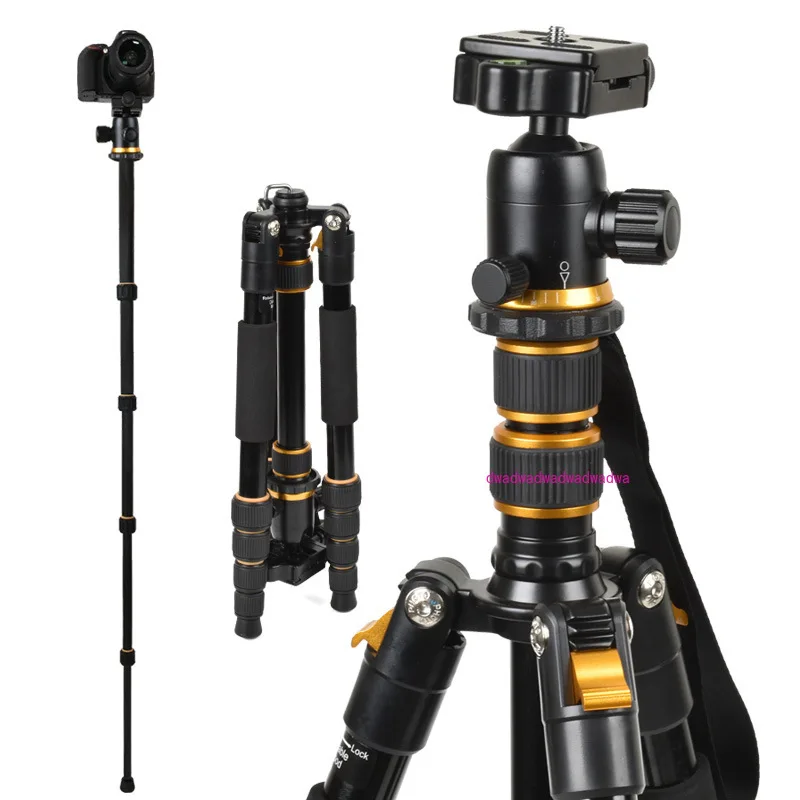 Tripod multi-function camera tripod damping ball gimbal outdoor reflex photography SLR camera bracket