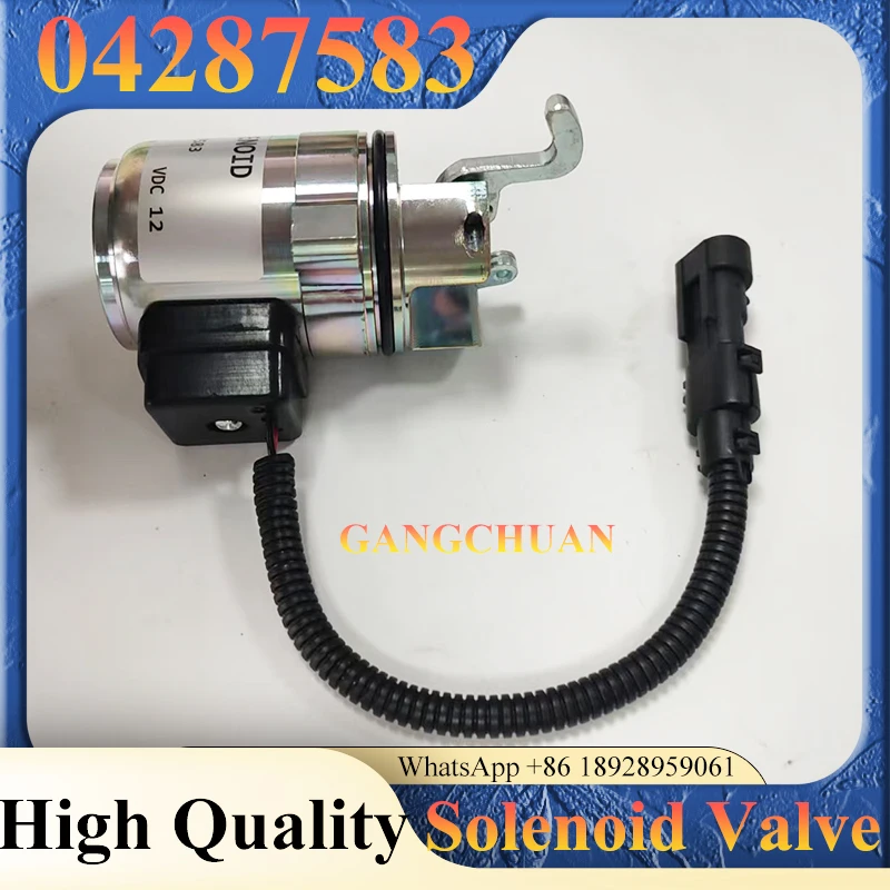 

12V Diesel Engine Stop Solenoid Fuel Shut Off Solenoid 04287583 for FL1011 BFL2011 Engine